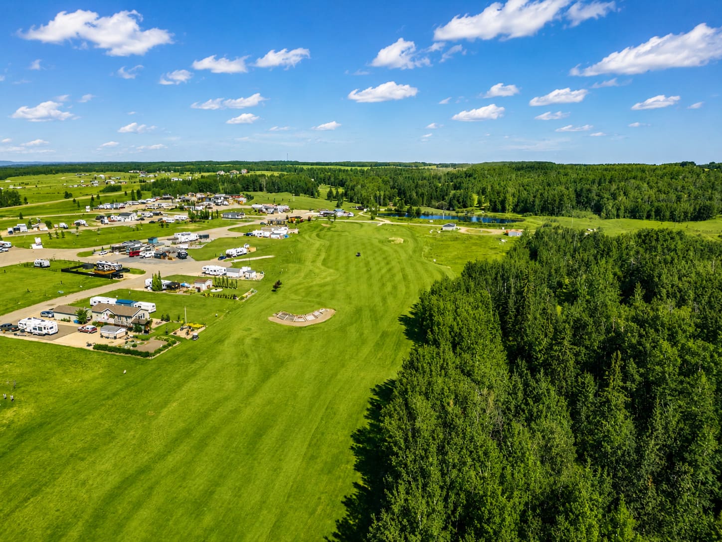 River and course aerial